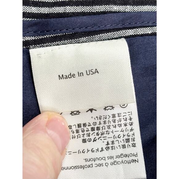 3.1 Phillip Lim Striped Double-Breasted Blazer Size 4 - Picture 8 of 9